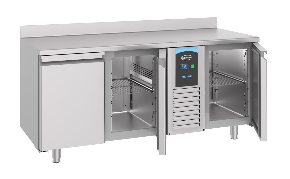 Kjølebenk Pro Line med bakkant, monoblokk, 3 dører, 1785x700x860 mm – bilde 4