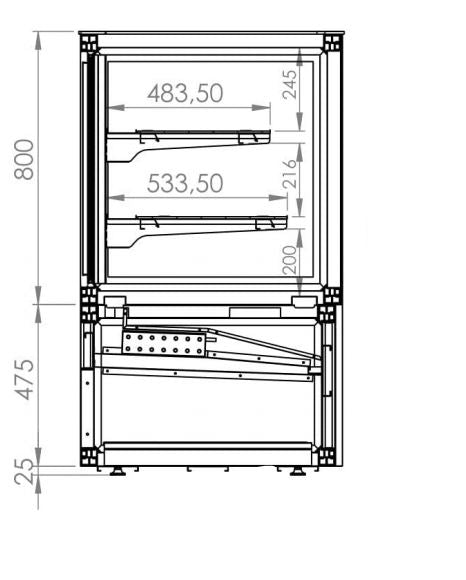 Kaldt display 375l