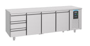 Kjølebenk Energy Line, 3 dører og 3 skuffer, 2330x700x850 mm