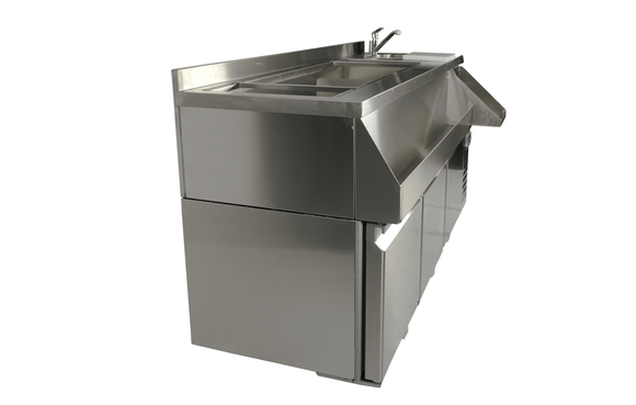 Kjølebenk 3 dører med cocktail bar stasjon