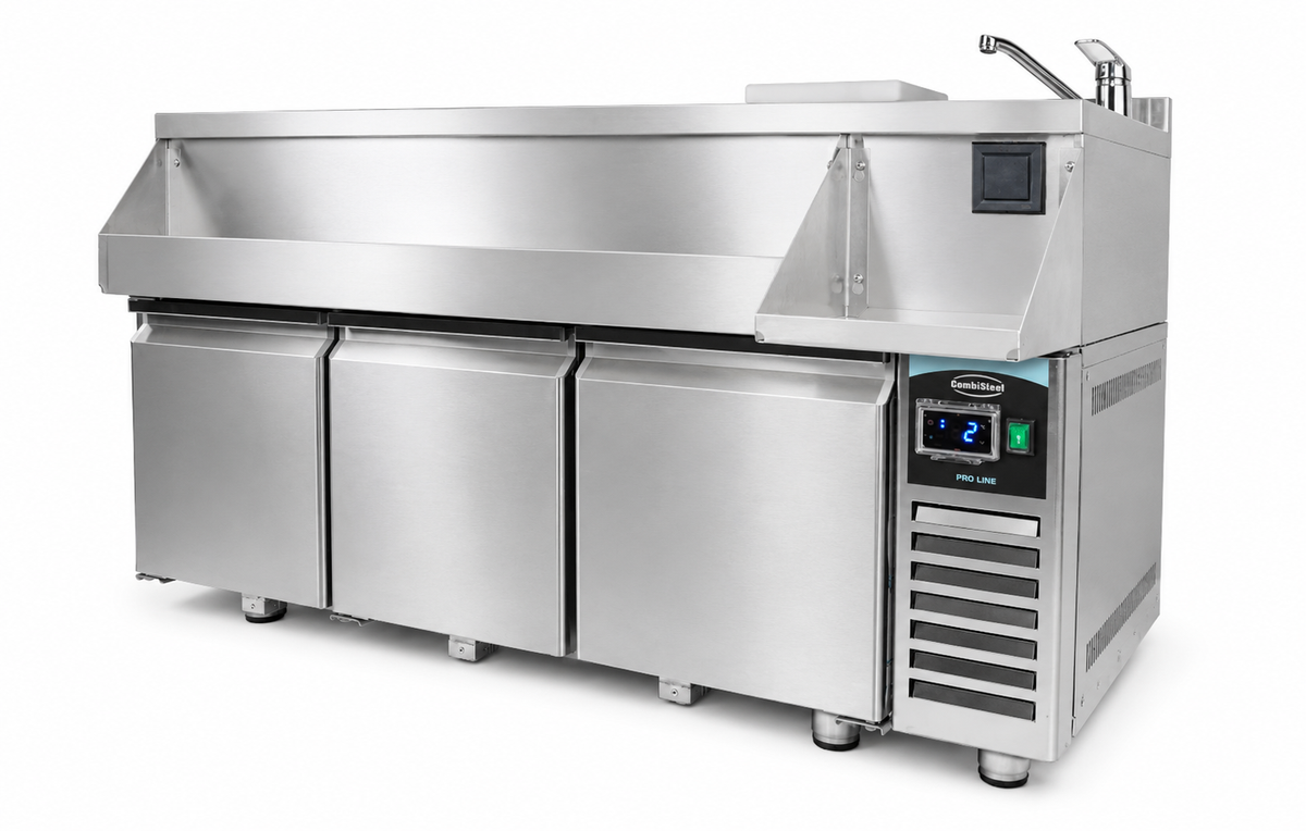 Kjølebenk med cocktailstasjon, 3 dører, 1600x760x1000 mm – bilde 11