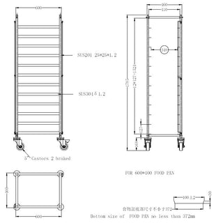 Ryddingsvogn flatpakket en 600x400