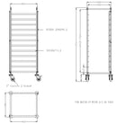 Ryddingsvogn flatpakket 2/1gn-2