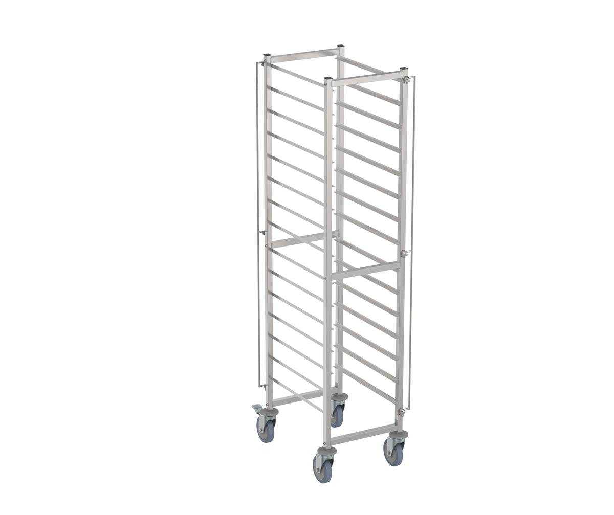 Ryddevogn flatpakket GN 2/1, 655x590x1785 mm