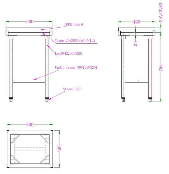 Polyetylenhokkekloss 80mm tykkelse