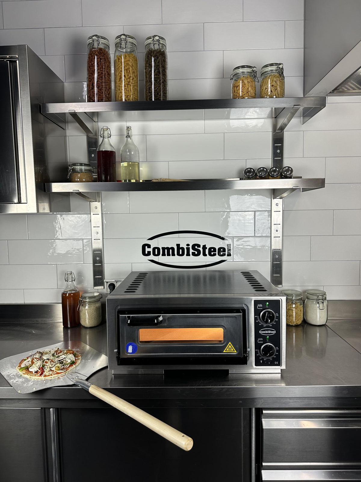 Elektrisk pizzaovn enkel, 1 pizza, 630x600x290 mm – bilde 4