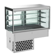Innfelt kjøledisplay kubisk, lukket, 3/1, 1115x720x1430 mm