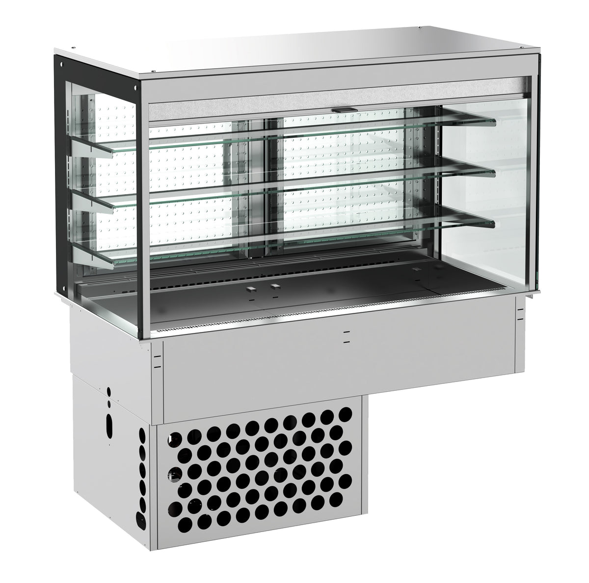 Nedfellbar kubisk kjølt display – rullegardin 3/1