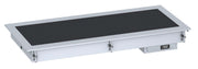 Innfelt keramisk varmeplate 4/1, sort, 1440x610x147 mm