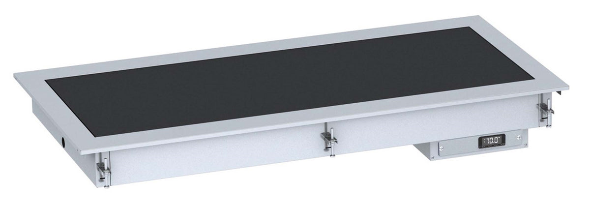 Innfelt keramisk varmeplate 3/1, sort, 1115x610x147 mm