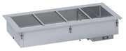 Innfelt bain-marie 2/1, manuell vannpåfylling, 790x610x302 mm