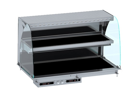 Drop-in buet oppvarmet keramisk display vegg modell - svart 4/1