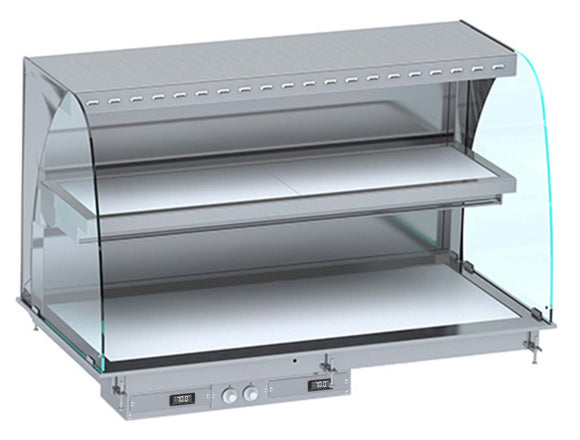 Drop-in buet oppvarmet keramisk display vegg modell - hvit 3/1