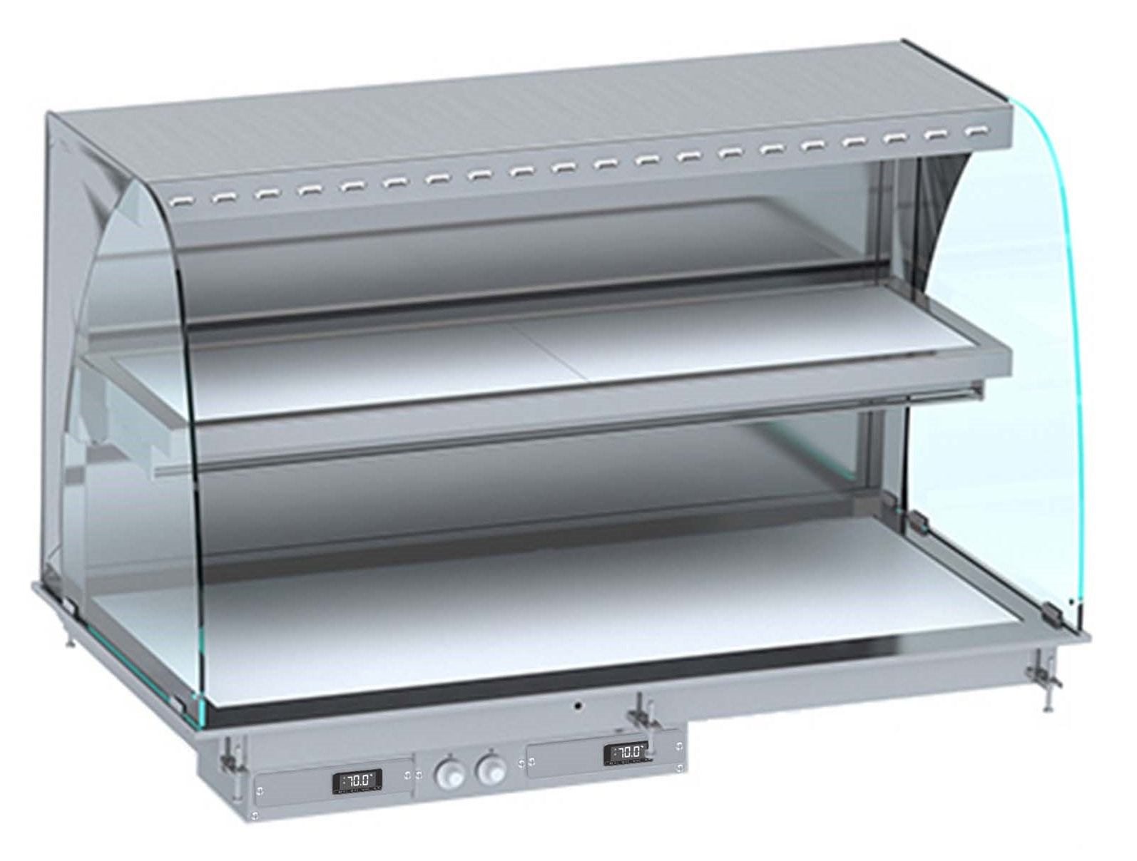 Drop-in buet oppvarmet keramisk display vegg modell - hvit 5/1