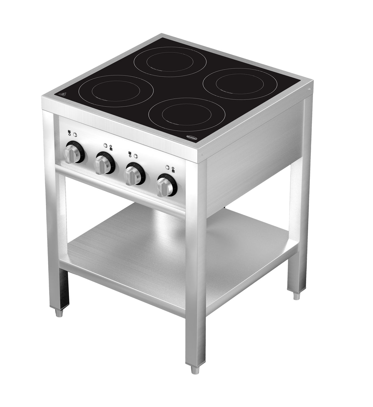 Induksjonskomfyr med åpent understell, 4 soner, 655x655x875 mm – bilde 7