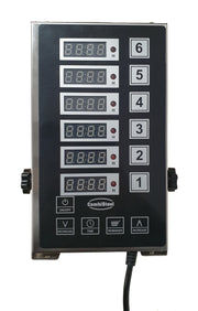 Digital kjøkkentimer DKT-6, 6 kanaler, 130x240x36 mm
