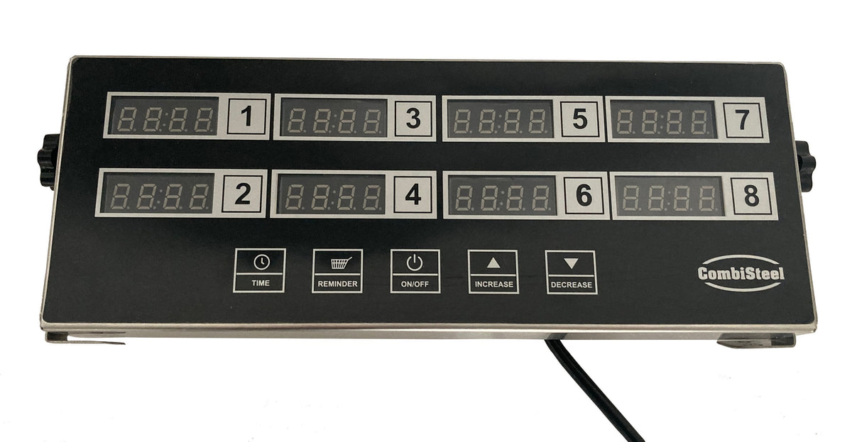 Digital kjøkkentimer DKT-8, 8 kanaler, 300x112x36 mm