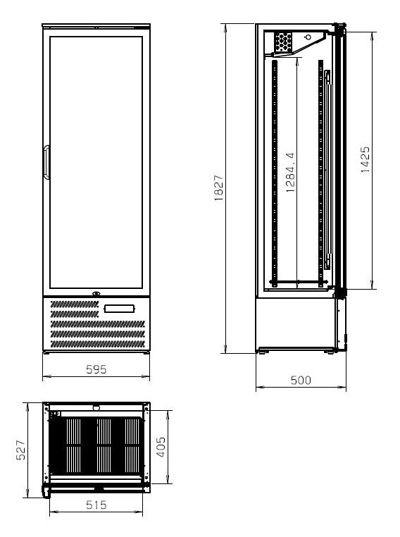 Backbar cooler high mvc-458