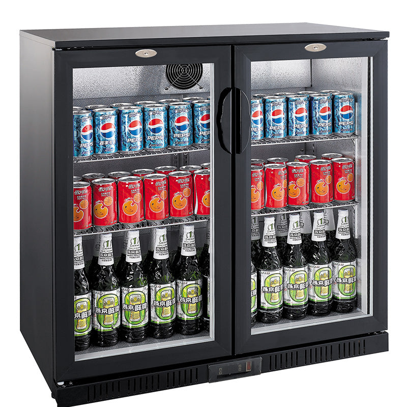 Backbar cooler sort 2 dører