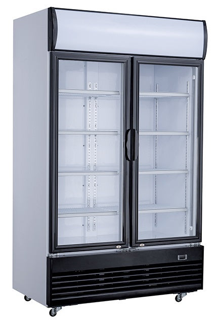 Kjøleskap 2 glassdører 1000l