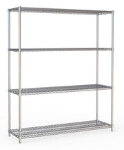 Hyllereol 4 nivåer, flatpakket, 1500x450x1800 mm
