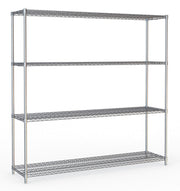 Hyllereol 4 nivåer, flatpakket, 1800x450x1800 mm