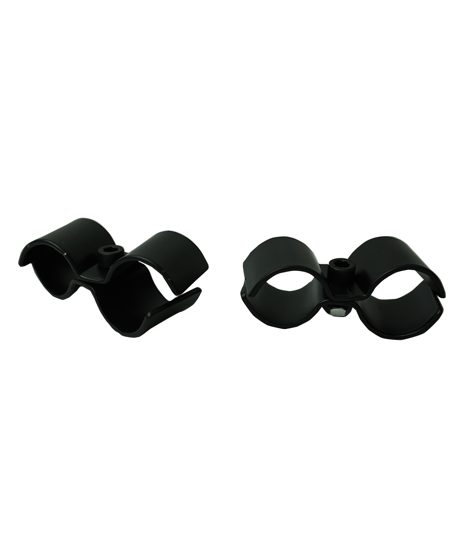 Sett med 2 stangklemmer sort for 7530.0025-0030-0035-0040
