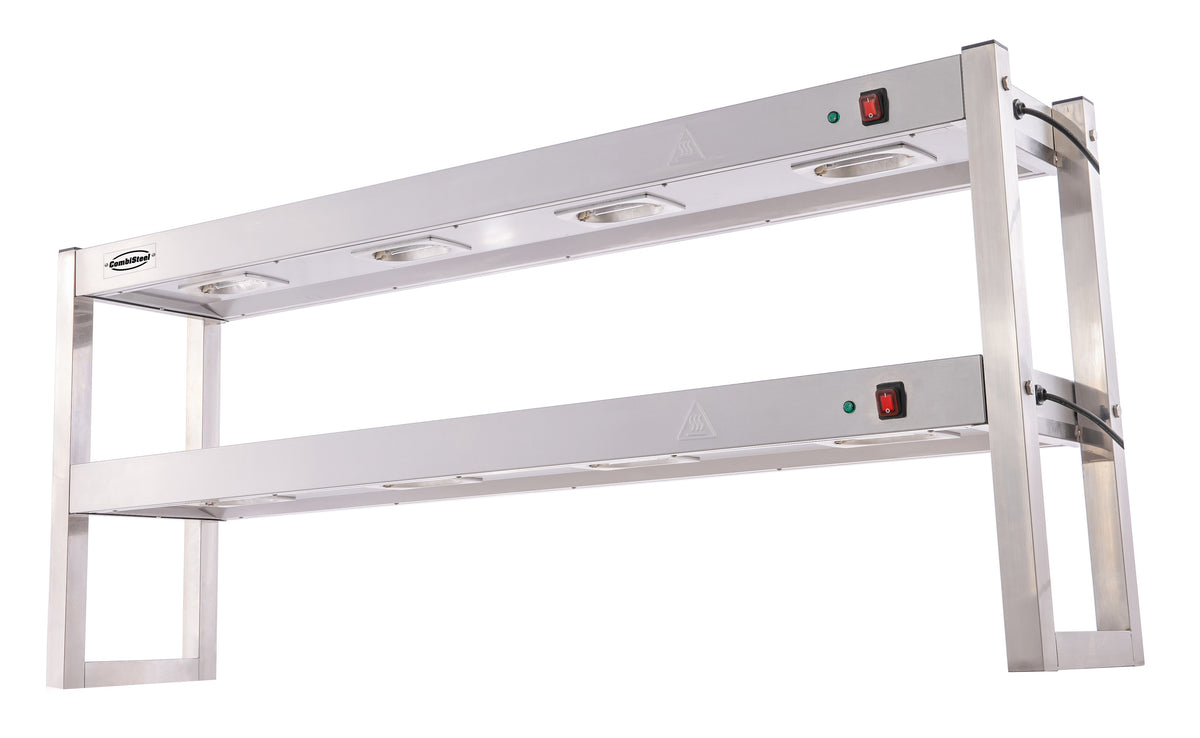 Hylle halogen oppvarmet 2 nivåer 1500 flatpakket – bilde 7