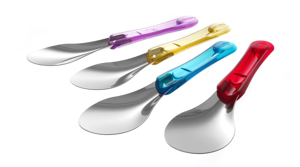 Iskremspader med Tritan håndtak, gul, (L) 260mm