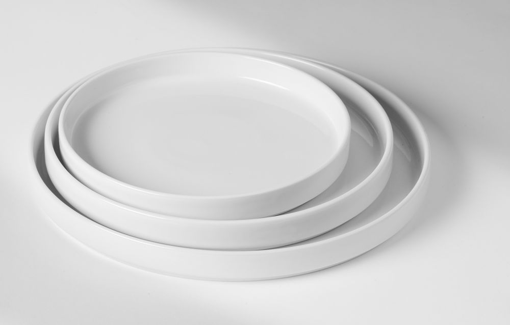 Plate med høy kant Oslo, HENDI, Oslo, Hvit, ⌀200x(H)25mm