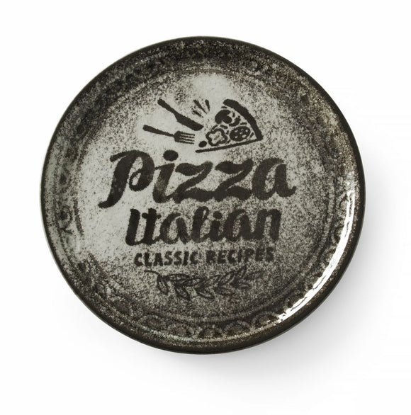 Pizzatallerken - Svart - 310mm, Min. kjøp: 6