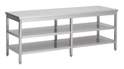 Arbeidsbord med 2 underhyller, 2200x700x900 mm