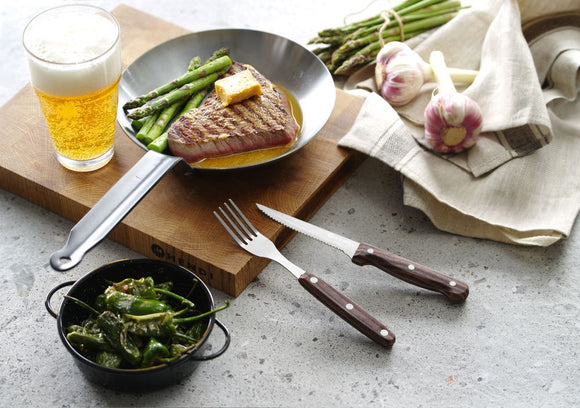 Biffgaffel - 6 stk, Brun, 6 stk., (L)200mm