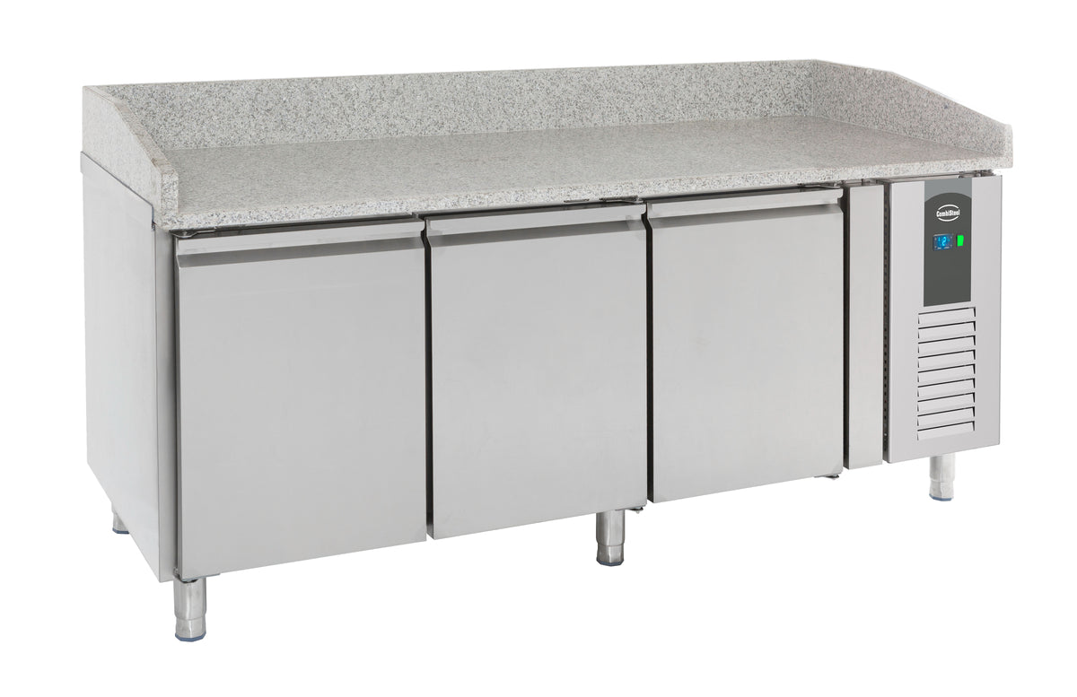 Pizzabenk / kjølebenk 3 dører 2025x800x1000