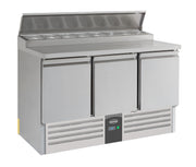 Saladette Compact Line, 3 dører, 1365x700x970 mm