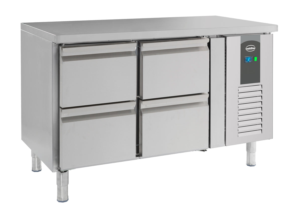 Kjølebenk Standard Line, 4 skuffer, 1360x700x850 mm