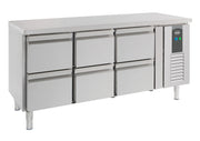 Kjølebenk Standard Line, 6 skuffer, 1795x700x850 mm
