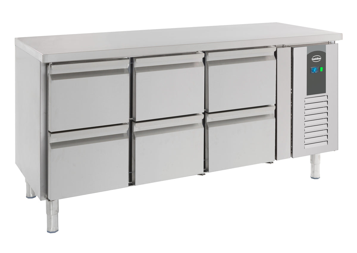 Kjølebenk Standard Line, 6 skuffer, 1795x700x850 mm