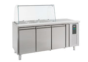 Kjølebenk Standard Line med glassoverbygg, 3 dører, R600a, 1795x700x1365 mm