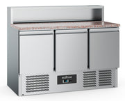 PIZZABENK 3 DØRER 8x1/6GN BEHOLDER