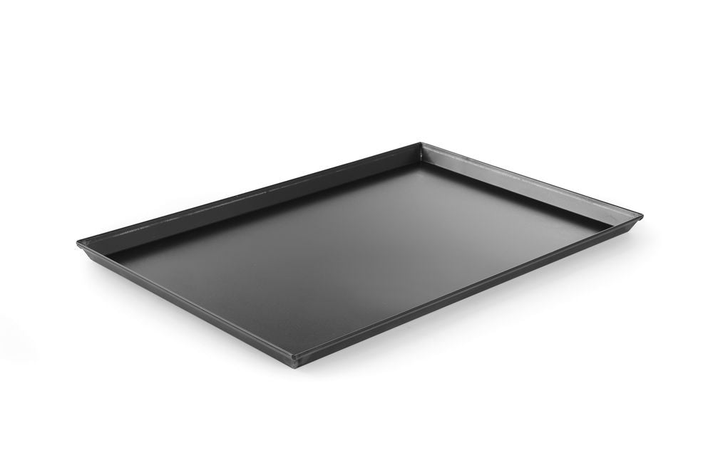 Pizzapanne rektangulær, 600x400x(H)25mm