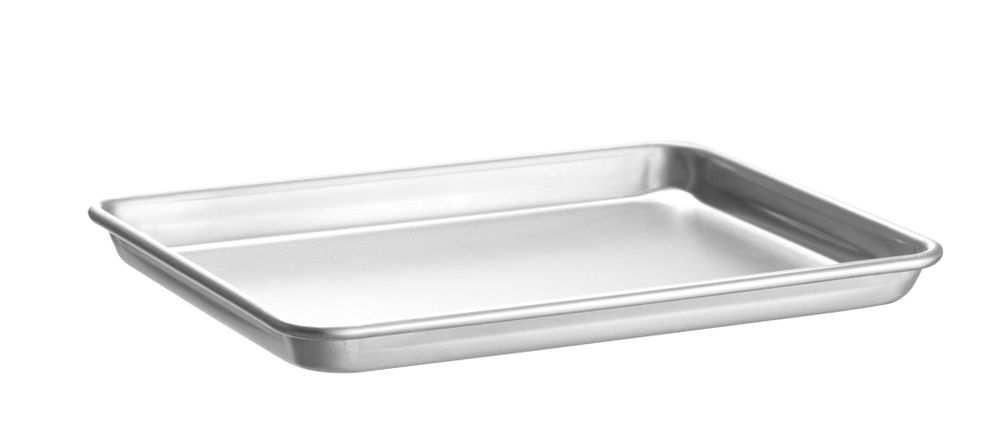 Bakebrett rektangulært, sølv, 450x330 mm – bilde 3