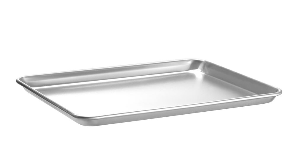 Bakebrett rektangulært, sølv, 450x330 mm – bilde 2