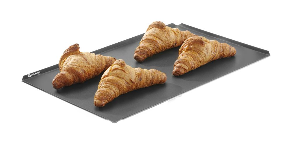 Stekebrett med slippbelegg 600x400, 4 kanter, sort – bilde 4