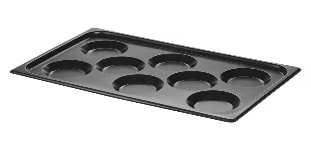 Skuff for egg, med non-stick belegg CONVECTOMAT EGGPLATE, HEDI, GN 1/1, Sort, 530x325x(H)26mm