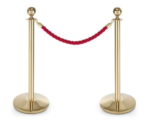 Barrierestolpe gullfinish, HENDI, base, ⌀360x(H)65mm