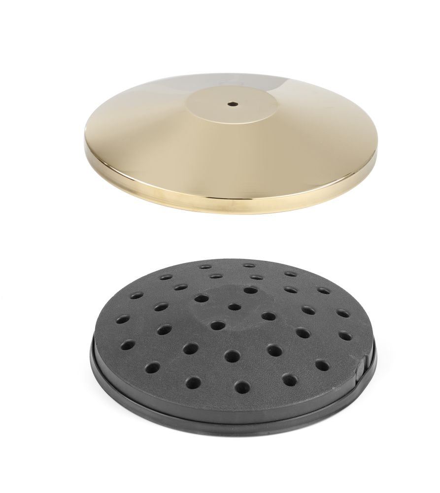 Barrierestolpe gullfinish, HENDI, base, ⌀360x(H)65mm