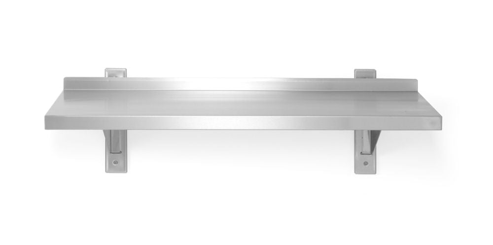 Vegghylle justerbar, enkel, med 2 braketter, HENDI, 800x300x(H)600mm