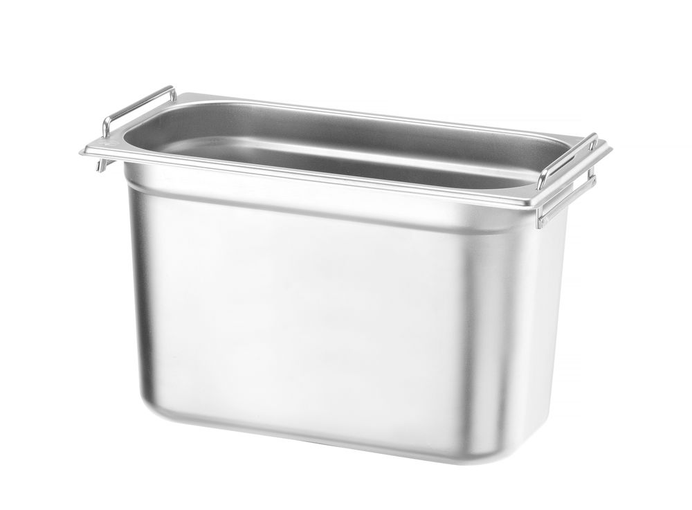 GN-beholder 1/3 Profi Line PLUS med nedfellbare håndtak, 4L, 100 mm – bilde 2