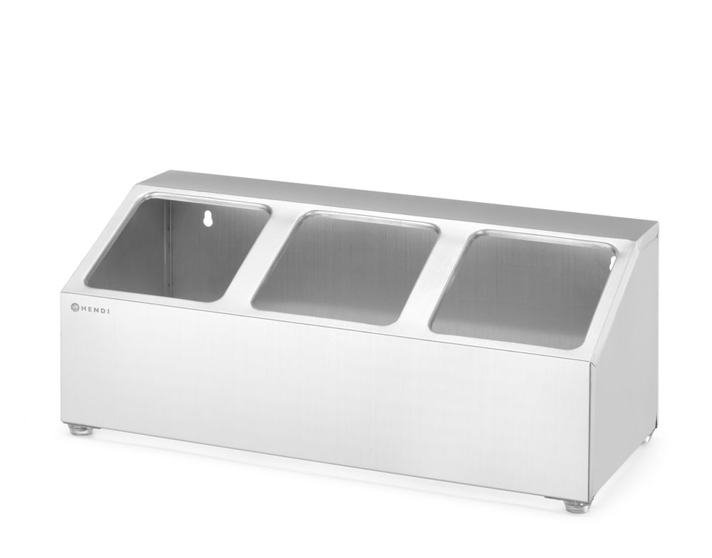 Gastronorm beholderholder, 3 rom, 512x245x(H)215mm